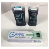 NEW Dove Men+Care Deodorants & Pronamel (3PCS)