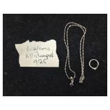 COLLECT All Stamped 925 Necklace & Ring