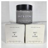 NEW Salt&Stone Spirulina&Squalane Facial Cream 2pc