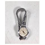 VINTAGE Westclox Waterproof Silver-Tone Watch