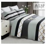 NEW Alif Households Royal Grey Bedsheets (Queen)