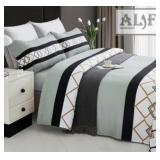 NEW Alif Households Royal Grey Bedsheets (Double)