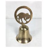 GUC Decorative Gold-Tone Elephant Hand Bell