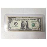 COLLECT USA $1 Real Currency K-S/N Prefix Bill