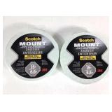 NEW 3M Scotch Indoor Mounting Tape (15lb, 2pks)