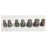 GUC Various Metal Hex-Head Extractor Bits (7pcs)