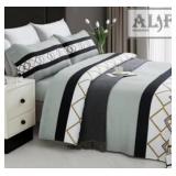 NEW Alif Households Royal Grey Bedsheets (King)