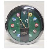 GUC Billards Green Quartz Clock (working!)