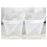 NEW Gracious Living Clear Storage Bin (39L) 2PCS