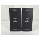 NEW Salt&Stone BlackRose&Oud Deodorant 75g 2PKs