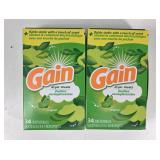 NEW Gain Original Scent Dryer Sheets (2pks, 68ct)