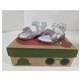 NEW Mini Melissa Pink/Silver Glitter Sandals (5Y)
