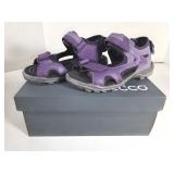 NEW ECCO Purple Sandal Sheos (Size: 13.5 Kids)