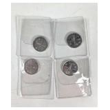 COLLECT Canadian Five Cent Coins 1945-2005 (4pcs)
