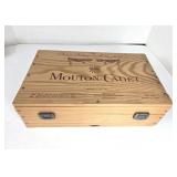 GUC Mouton-Cadet Empty Bottles & Case Collectibles