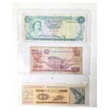 COLLECT Varied International Currency Bills (3pcs)