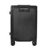 NIB NOVOGOGO Black Carry-On Metal Luggage