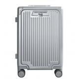 NIB NOVOGOGO Silver Carry-On Metal Luggage