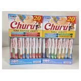 NEW Churu Tuna & Tuna Seafood Treats 40 tubes! 2PK