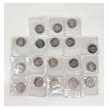 Canadian Fifty Cent Coins Various Years (18pcs)