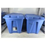 GUC TUFF Bright Blue Large Storage Bins (128L 2PCS