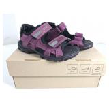 NEW  Ecco Fuchsia & Black Sandals (Size: 28)