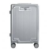 NIB NOVOGOGO Silver Carry-On Metal Luggage