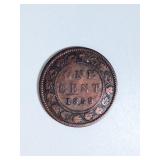 COLLECT Canadian 1859 One CENT Coin VERY RARE
