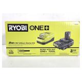 NIB Ryobi One+ 18V 2Ah Lithium Starter Kit