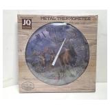 NEW Nature Wall Metal Thermometer Deer Bucks