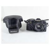 Vintage ZE Mamiya 35mm Camera w/CASE&LENS WORKS