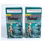 NEW Robax acet Ex. Strength Value Packs 70ct, 2PKS