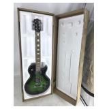 NIB Leo Jaymz Single Cut Deluxe Green Guitar Boxed