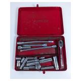 GUC Vintage Snap on Tools & Sockets in Red Tin