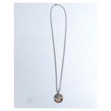 GUC USA Route 66 Charm with Silver Tone Necklace