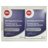 NEW Life Brand Hair Regrowth Formula 60lm (2pcs)