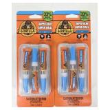 NEW Gorilla Super Glue (6pks total, 2pcs, 3g)