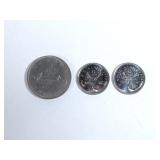 Rare 2 x 2023 King Charles Quarters & 1968 CAN $1