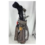 GUC Various Brand Golf Clubs w/ Spalding Carry Bag