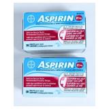 NIB ASPRIN Low Dose 81MG 30ct, 2PKS