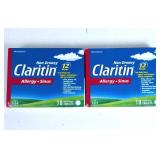 NEW Claritin Allergy +Sinus 12Hrs, 10ct, 2PKS