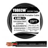 NEW YDDECW 25ft 8/4 8 AWG Portable Power Cable