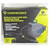 NEW Yardworks 20 Meter Retractable Hose Reel