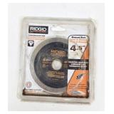NEW Ridgid 4.5' Diamond Blade Continuous Rim NIB