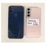 AS IS* GUC Motorola & Samsung S20 Cell Phones 2PCS