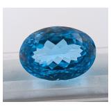 $8,000 Appraisal - 40.44 ct Cert. Royal Blue Topaz