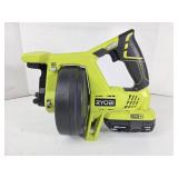AS IS Ryobi P4001 Drain Auger with 2AH Battery