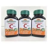 NIB Jamieson Chewable C 45-Tablet Bottle 3PKS