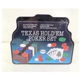NEW Texas Hold Em Poker Kit in Tin Case Complete