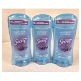 NEW Secret Clear Gel Lavender Deodorant (73g 3pcs)